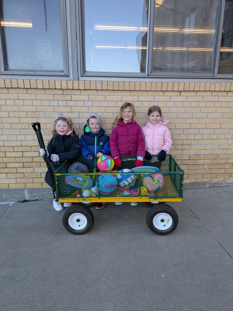 Students outside for their VIP recess