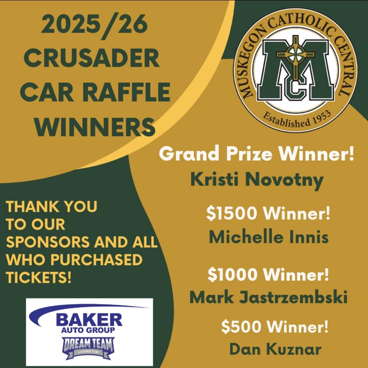 Crusader Car Raffle Winners!