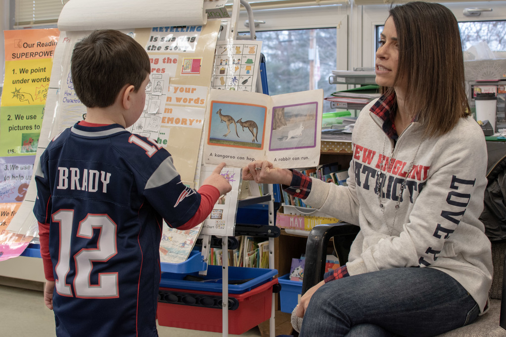 "Tom Brady" reading with Mrs. Sisco