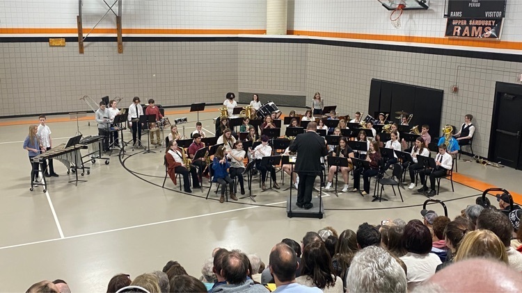 Mr. Hoffman and the 7th grade Band