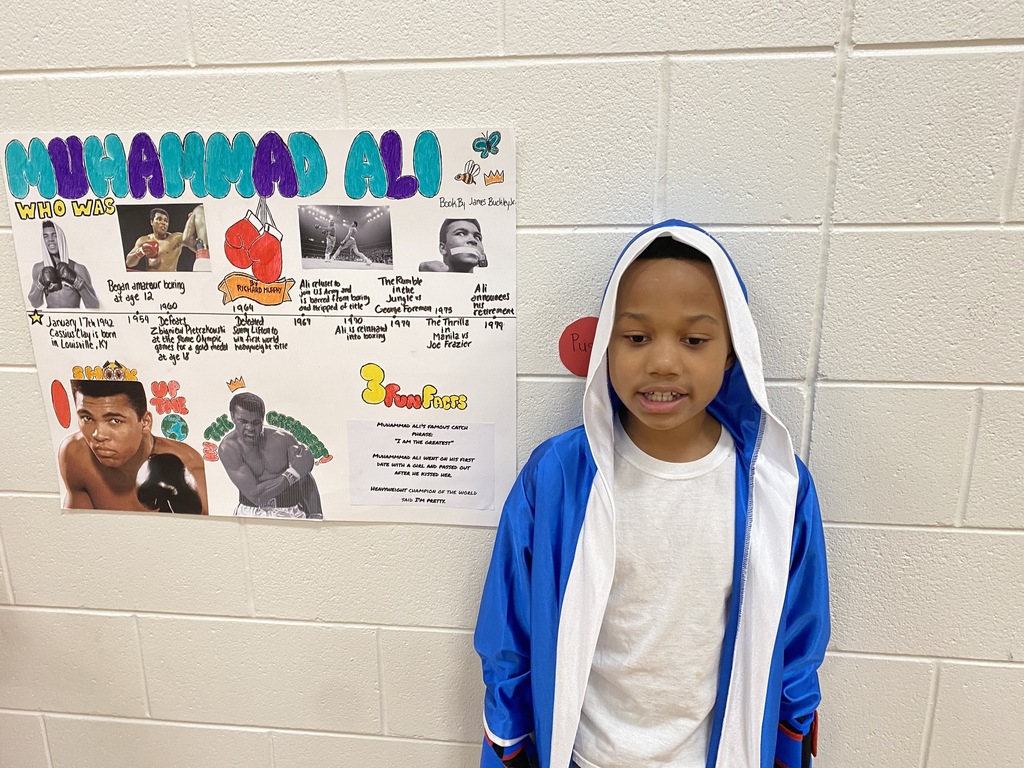 boy dressed up as muhammad ali