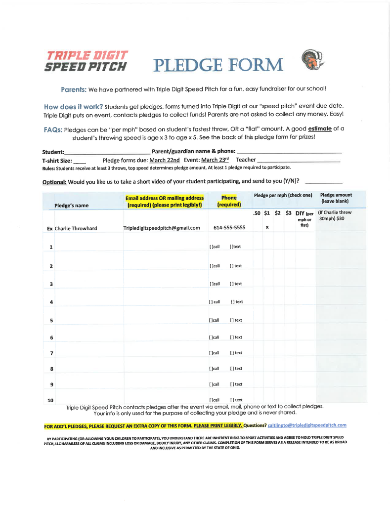 Triple Pitch Fundraiser