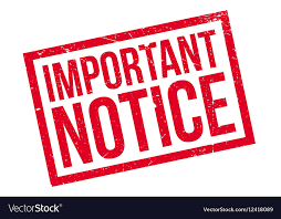 Important Notice
