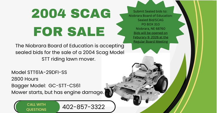 sealed bid ad for mower