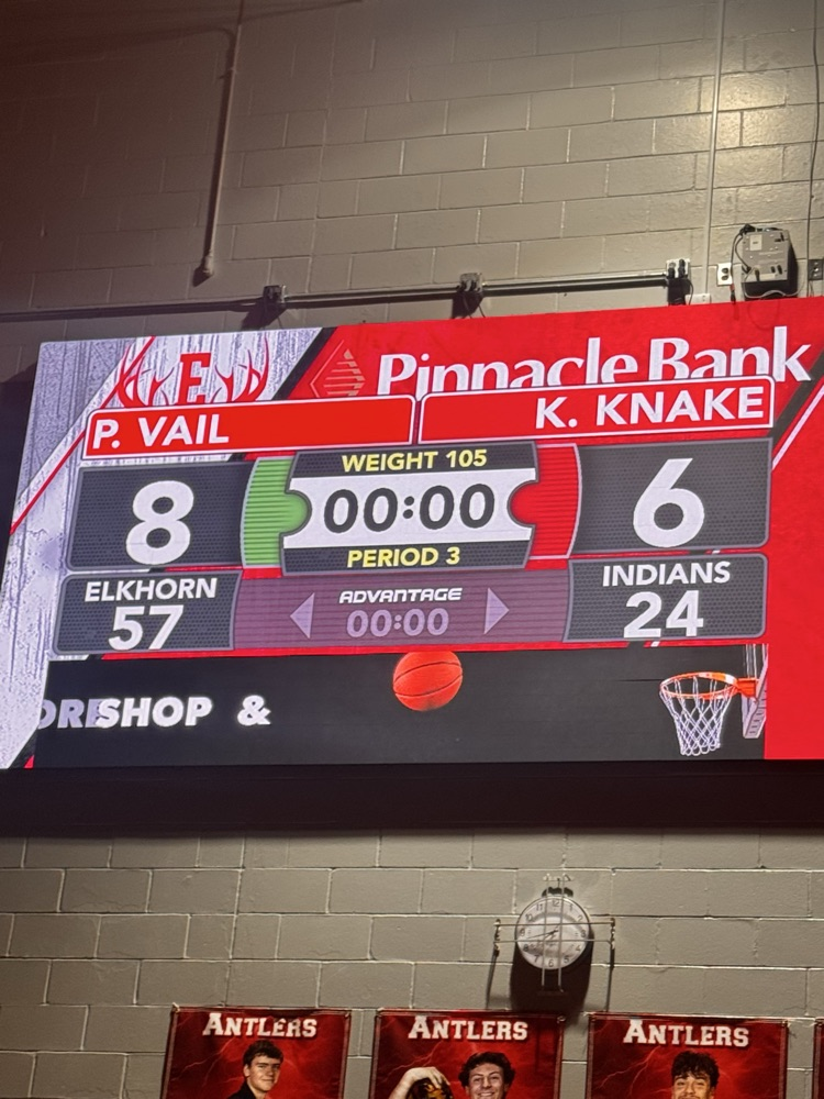 With 6 healthy wrestlers, Weeping Water takes a loss to Elkhorn High 57-24. 