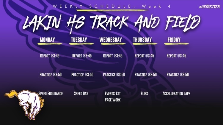weekly schedule 