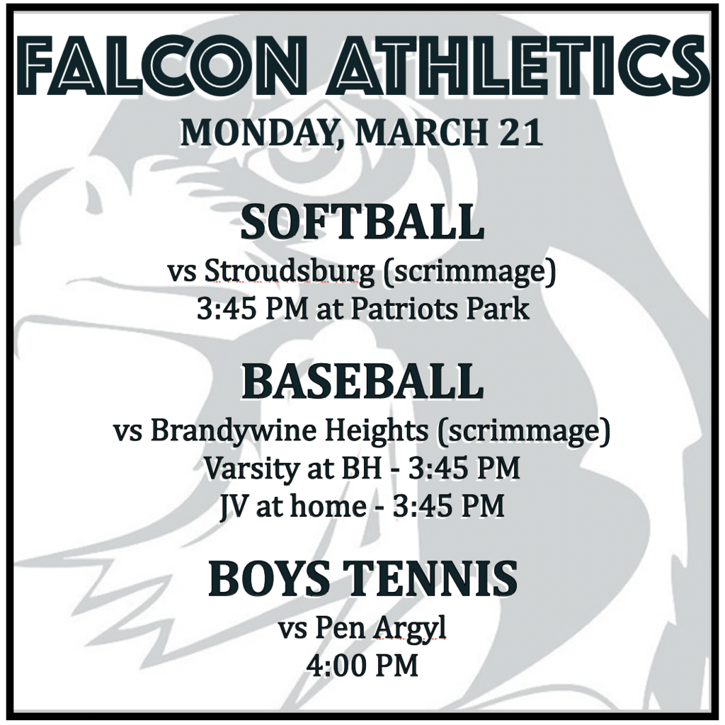 Salisbury Athletics daily schedule