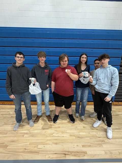 two teams with their safe eggs