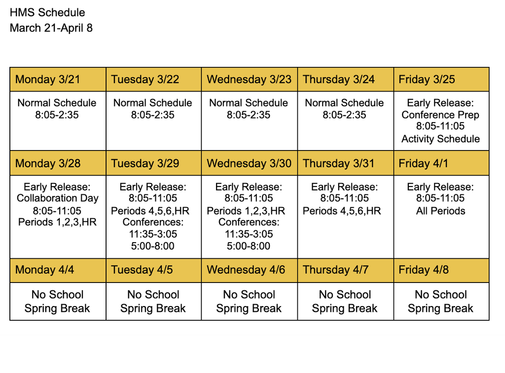 schedules