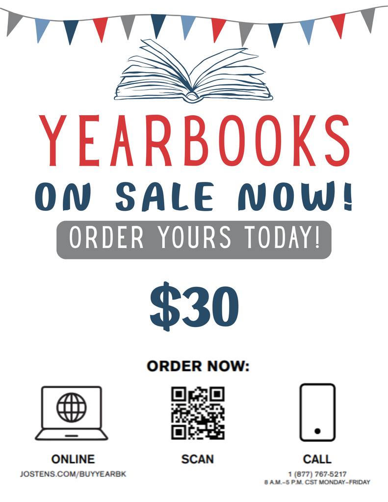 Yearbooks on sale for $30