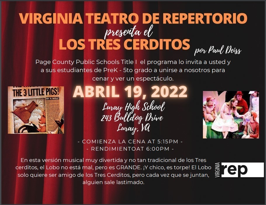 three little pigs flyer in spanish 