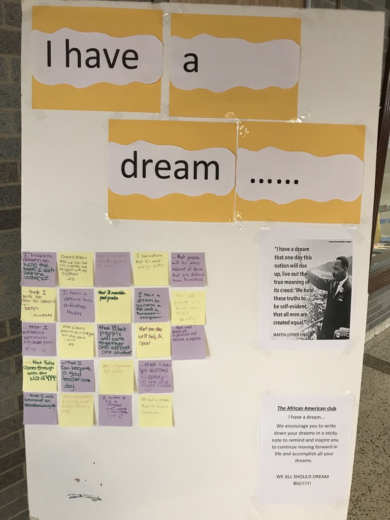 Students began posting their dreams in the front lobby at LHS