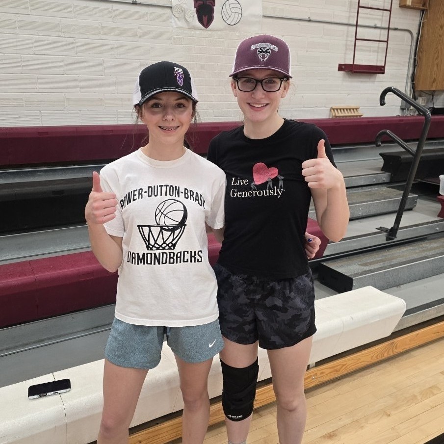 Emma & Jadyn looking adorable in their schools gear.