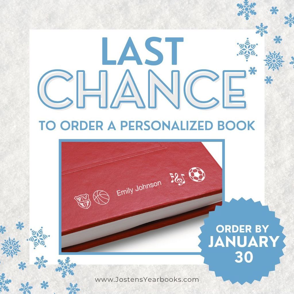 Last Chance to Order Yearbook