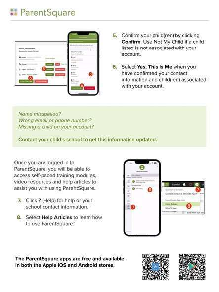 Graphic for the Parent Square software. 