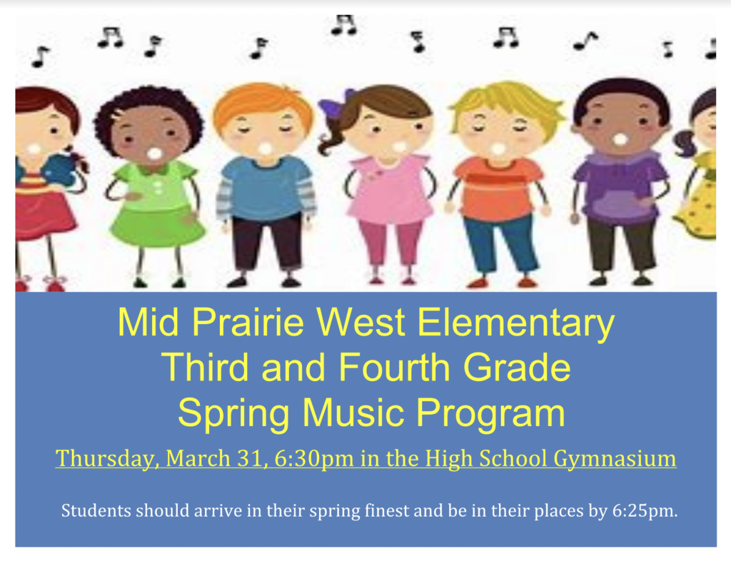 spring music program advertisement poster