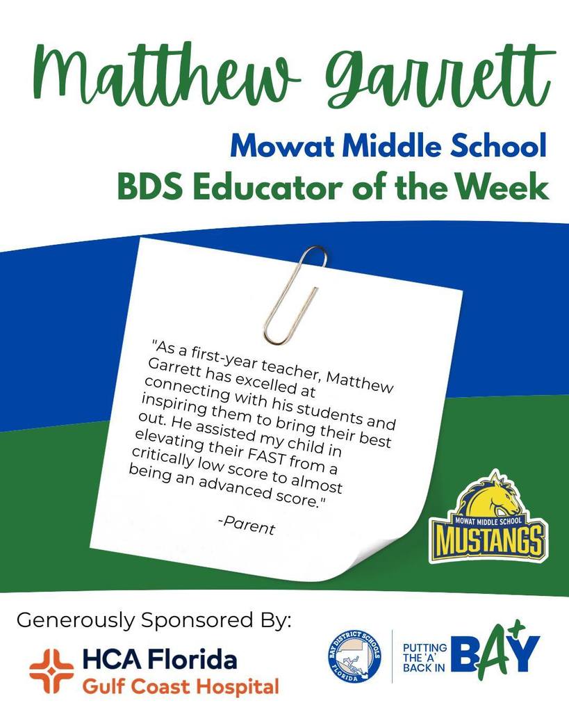 educator of the week