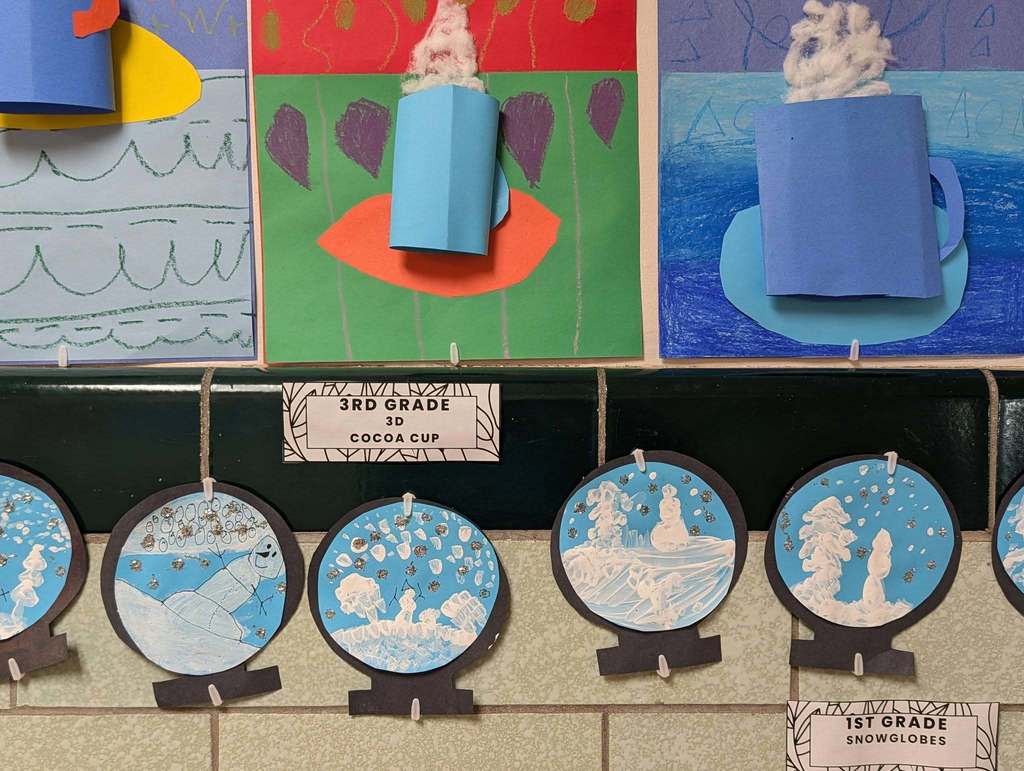 Various different art work.