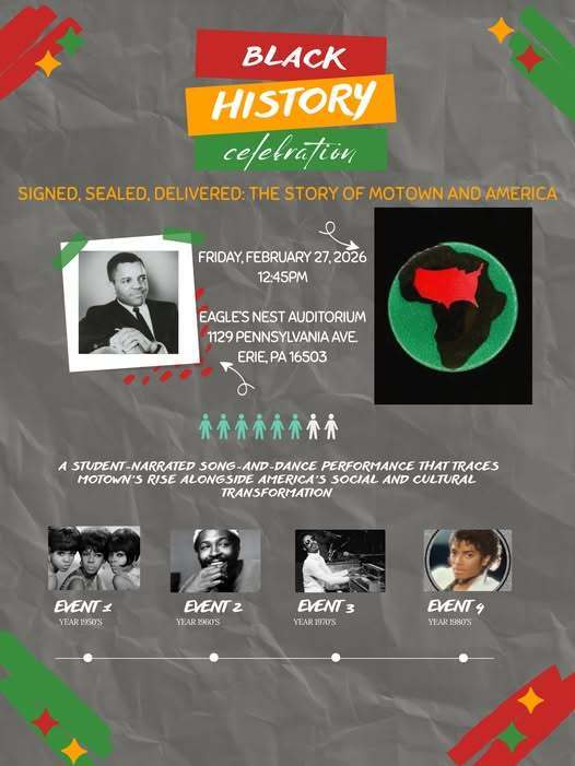 Black History Month Celebration Flyer.