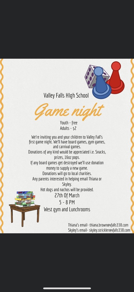 Game night March 27th