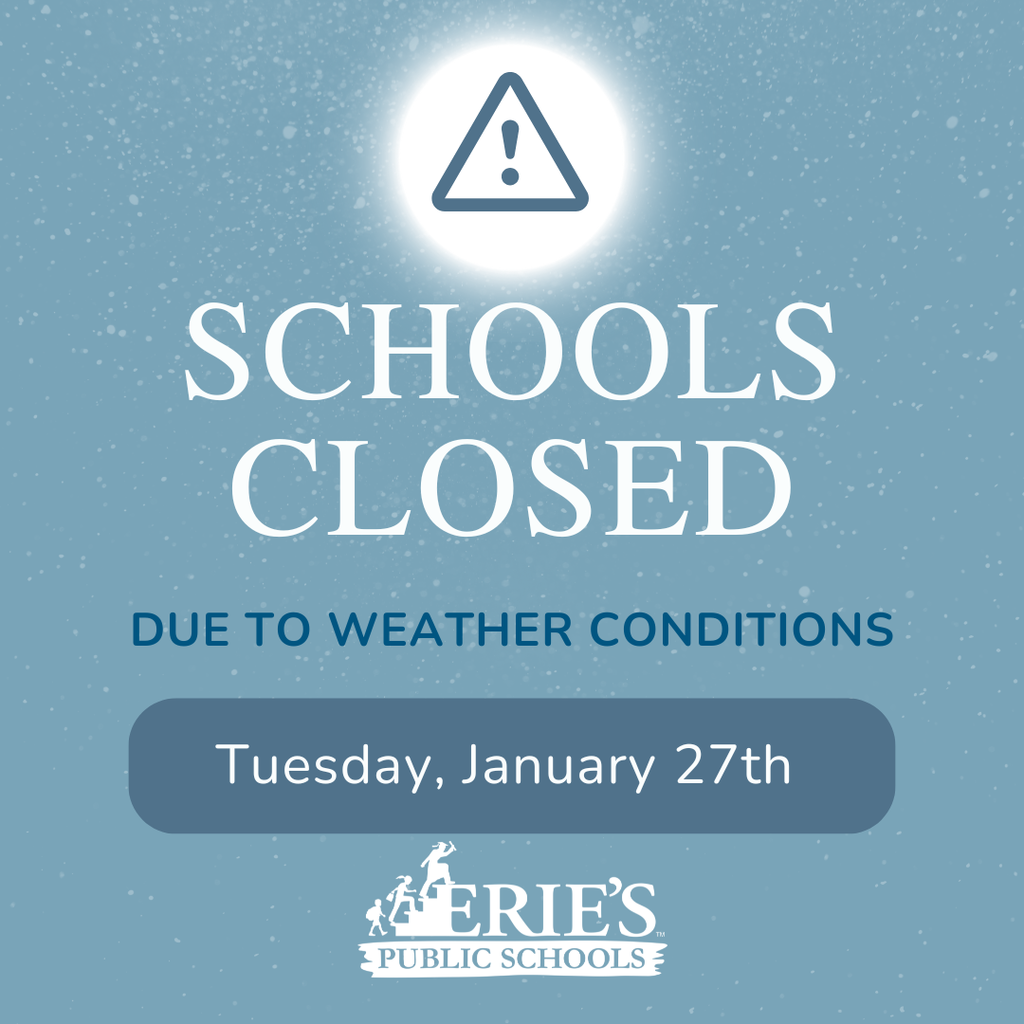 School Closed on Tuesday, January 27.