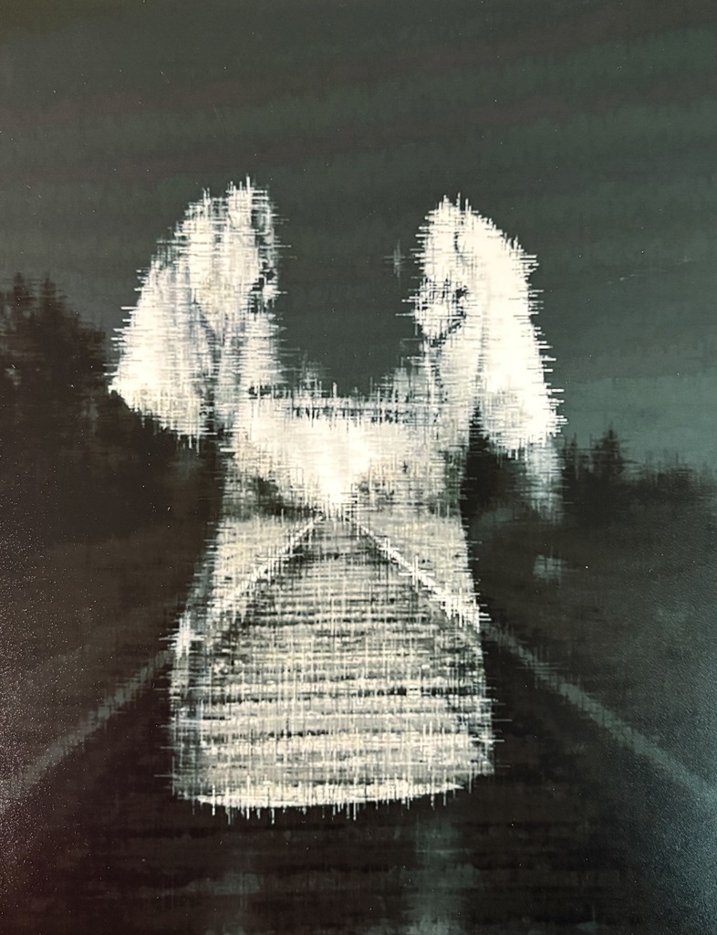 Artist of the Month: Christian Reagan blending a human figure with train tracks