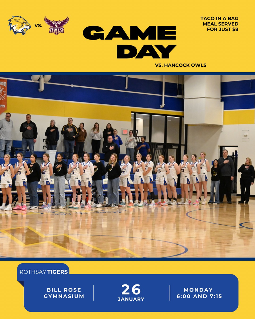 Home game tonight against Hancock starting at 6:00 PM.