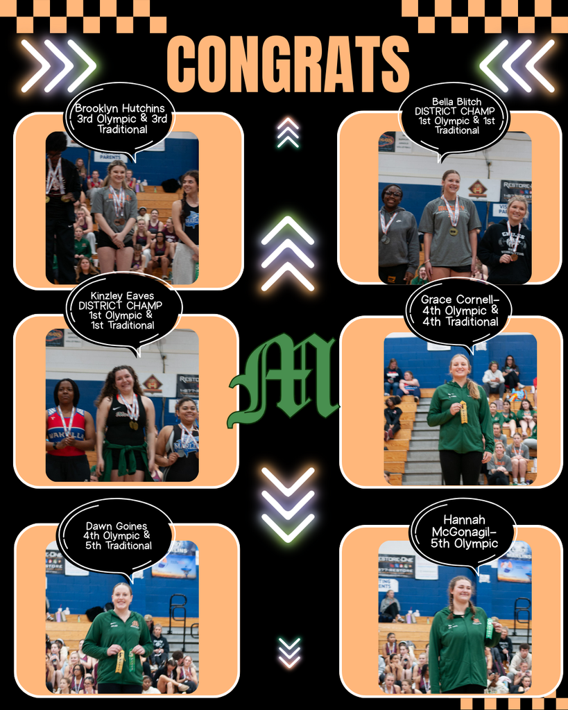 Congrats Girls Weightlifting