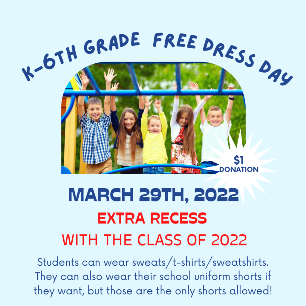 3/29 Free Dress Day
