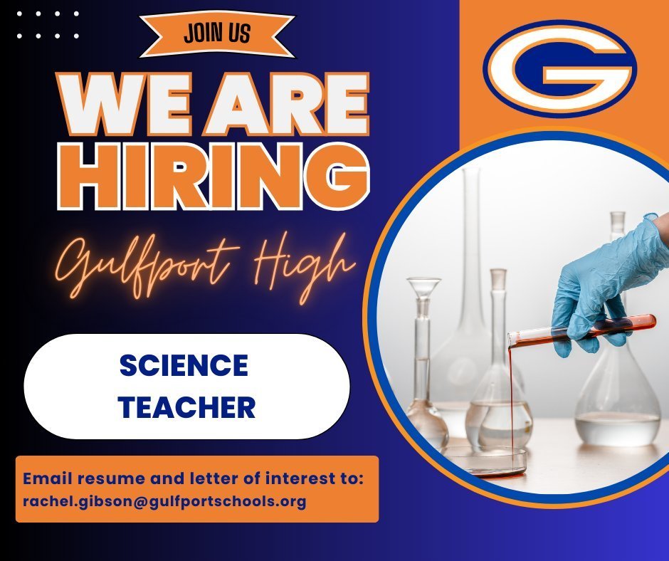 Gulfport High School Hiring Science Teacher