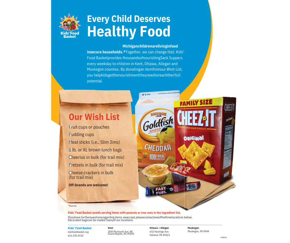 Kids Food Basket flyer