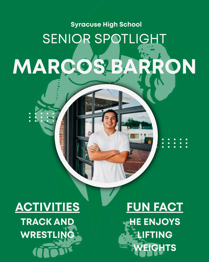 Senior Spotlight - Marcos Barron