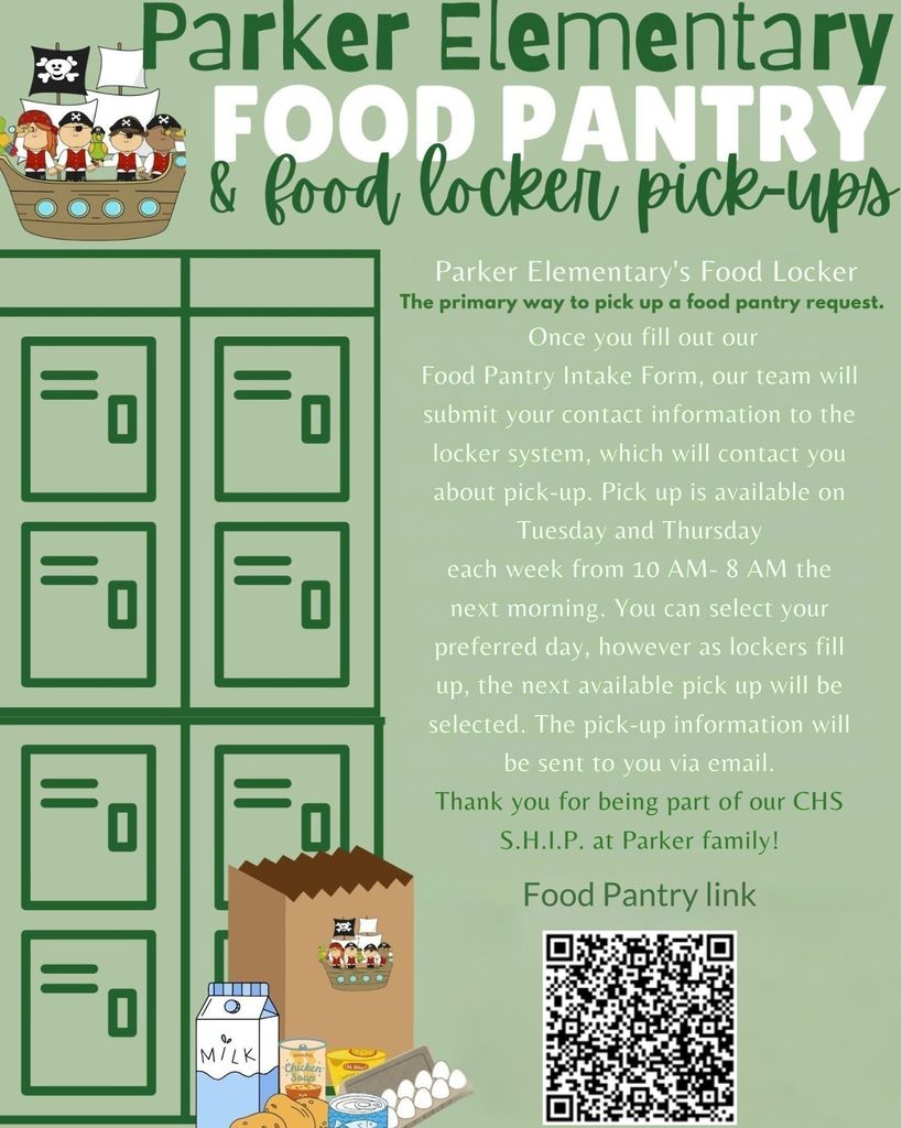 Parker Elementary Food Locker Flyer