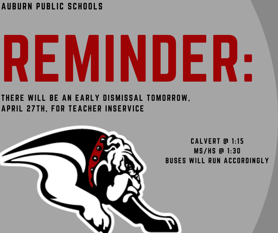 April 27th Early Dismissal