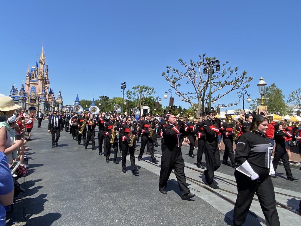 THS Marching Band performing at Disney