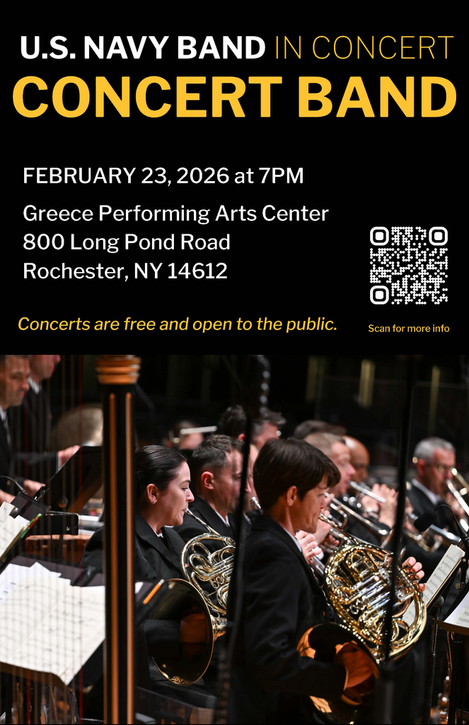 Free Navy band performance poster. 