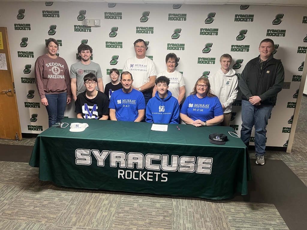 Diego Velazco signing at Murray State College for livestock judging.