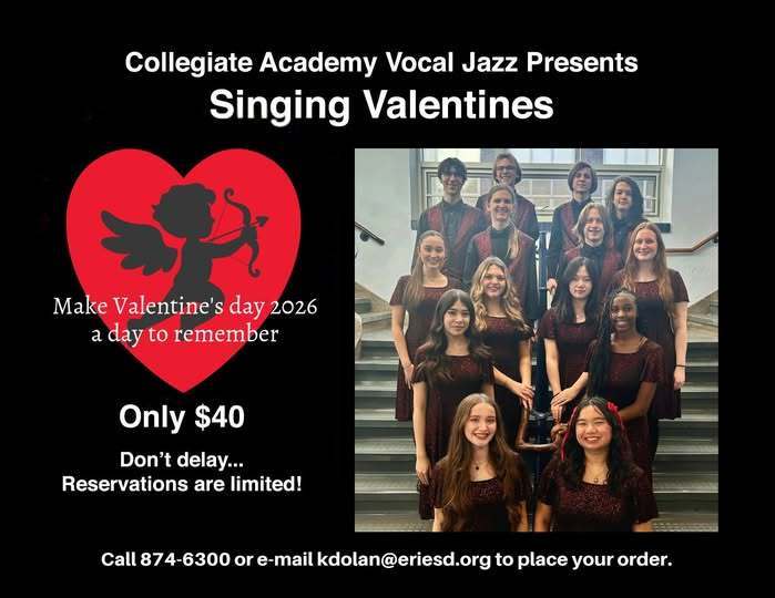 Singing Valentines flyer.