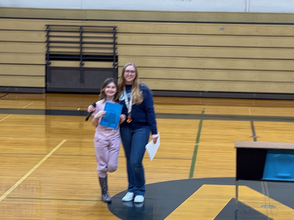 Elementary students of the month.