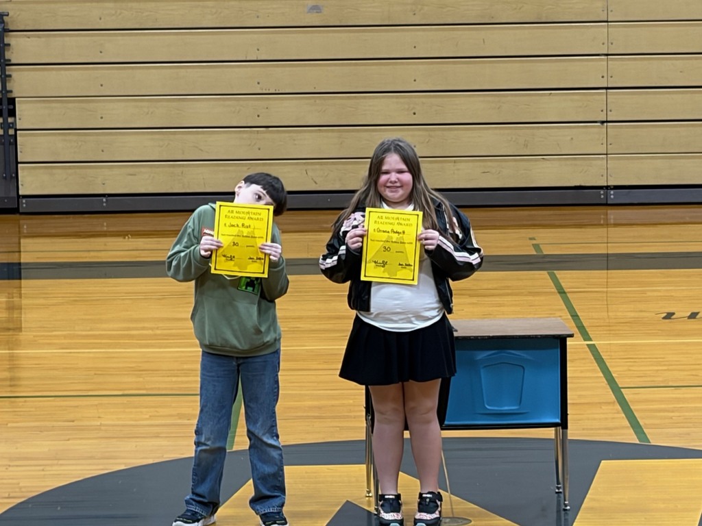 Elementary students of the month.