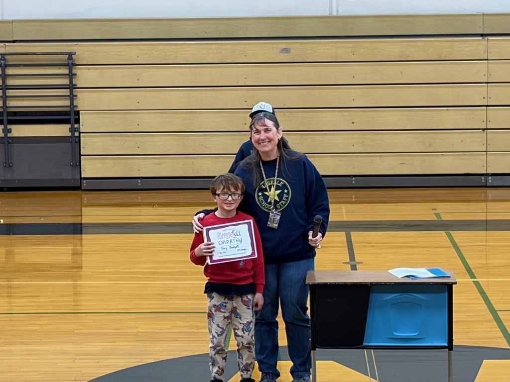 Elementary students of the month.