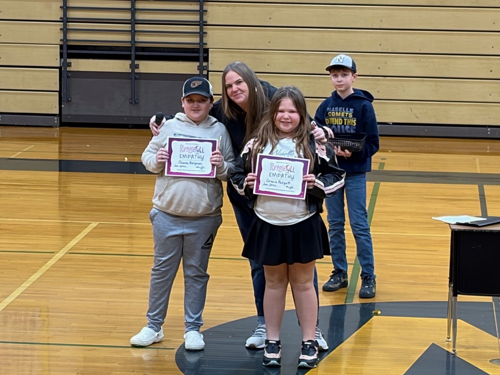 Elementary students of the month.