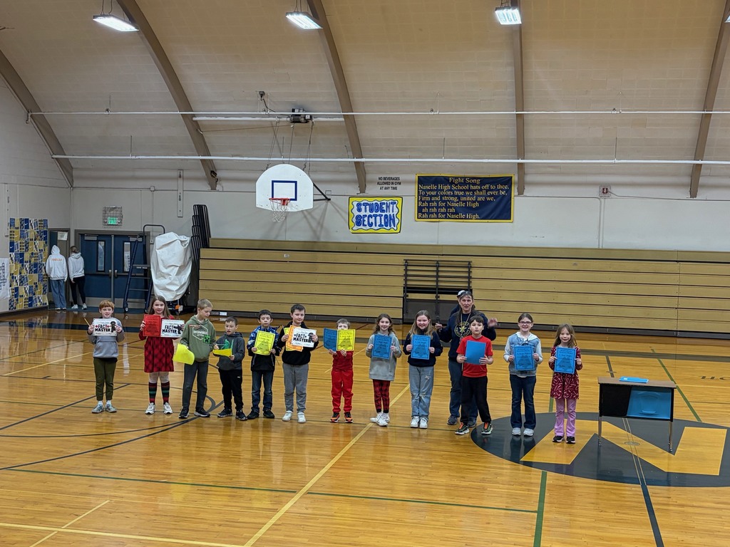 Elementary students of the month.