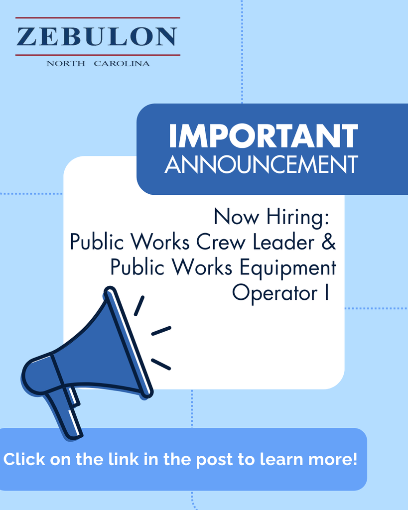 PUBLIC WORKS TWO JOB POSTINGS