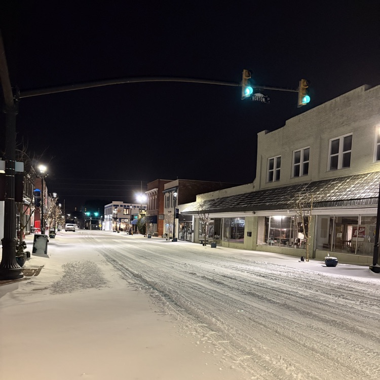 downtown early this morning