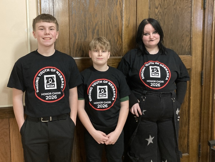 3 Southern Students attended the NCDA Singing Youth of Nebraska Honor Choir on Saturday 