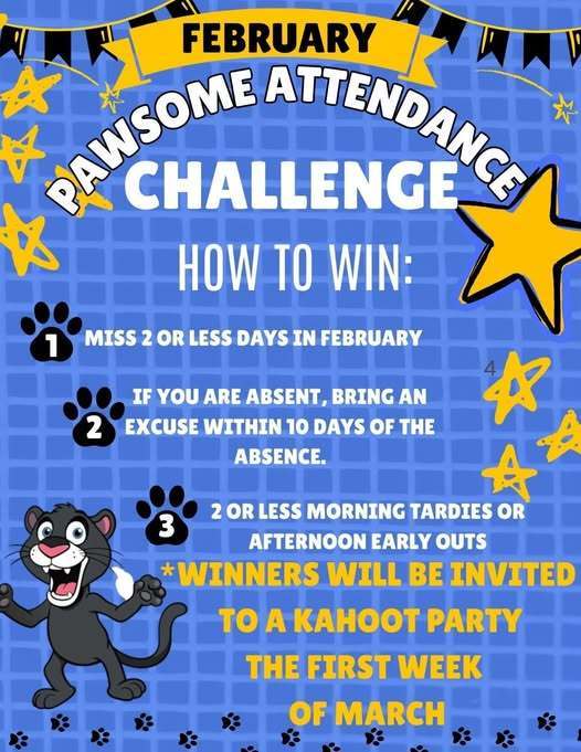 Attendance Challenge flyer.