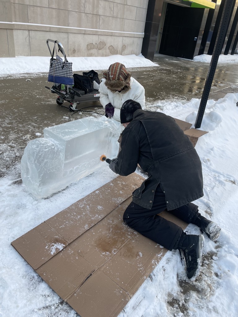 Ice sculpting 5.