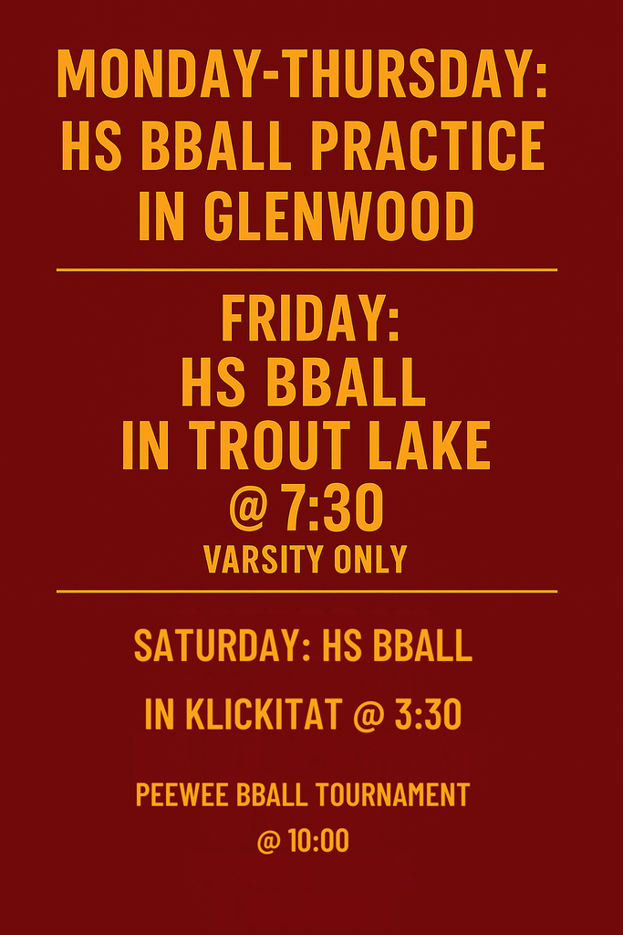 Weekly Schedule 2/2-2/7