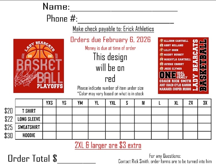 Playoff T-shirt form